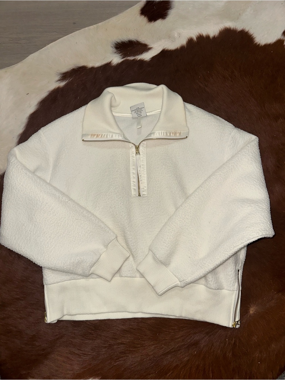 Varley Sherpa half zip jacket